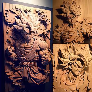 3D model Son Goku FROM NARUTO (STL)